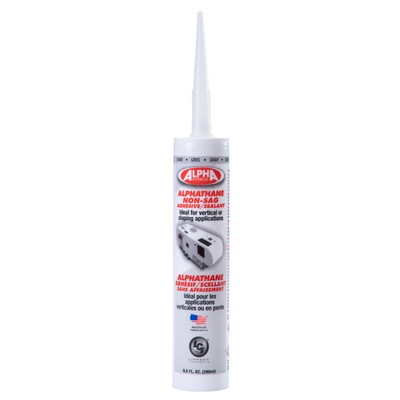 Alpha Systems 5160 ALPHATHANE Non-Sag Sealant, Gray (9.8 Oz. Tube)