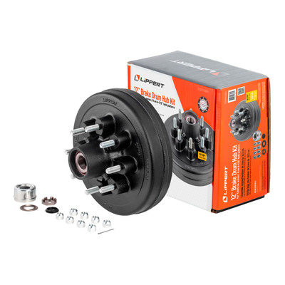 Lippert Complete Pre-Greased Hub Assembly with Lug Nuts - 7,000-lb. Axles, 9/16" Stud 2024013261