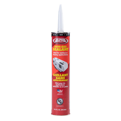 Alpha Systems 1010 Low VOC Non-Sag Sealant, Black (10.3 Oz. Tube)
