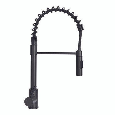 Lippert Flow Max Coiled Kitchen Faucet - Black Matte #2021090598
