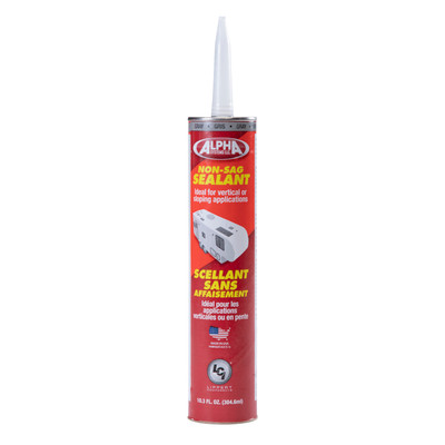Alpha Systems 1010 Low VOC Non-Sag Sealant, Gray (10.3 Oz. Tube)
