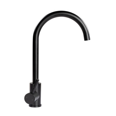 Lippert Flow Max Curved Gooseneck Faucet - Black Matte