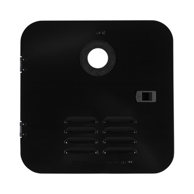 Girard RV Water Heater Door Installation Kit - 6 Gallon (Suburban), Black #2GWHDB