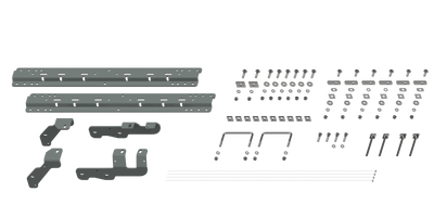 2019-2023 Ram 1500 - Excludes 2019 Ram 1500 Classic Excludes beds with gussets on front end of bed rails. B&W Custom Installation Kit For Universal Mounting Rails For Some RAM Trucks RVK2604