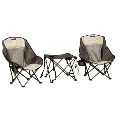 Lippert Baja Overlanding Chair & Table Set - Dark Grey / Sand #2022114831