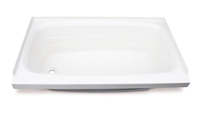 Lippert Bathtub with Left Drain - 24" x 46", White #W2446LHSPK