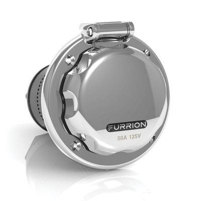Furrion Powersmart Inlet - 50A, 125/250V, Stainless Steel #F52INS-SS