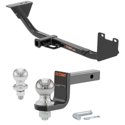 2013-2022 Nissan Sentra Excluding SR, SR Turbo and Nismo Class 1 Trailer Hitch, 1-1/4" Receiver + 2" Ball + 1-7/8" Ball Kit