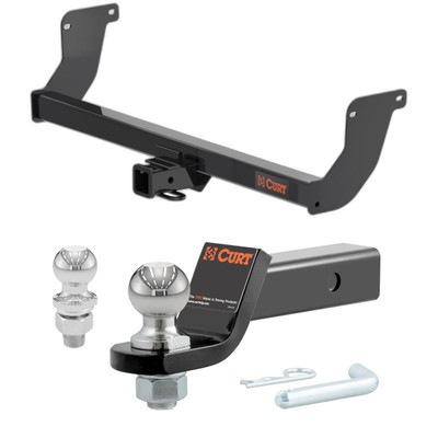 2023-2025 Lexus RX350 All CURT Class 3 Trailer Hitch, 2" Receiver + 2" Ball + 1-7/8" Ball Kit