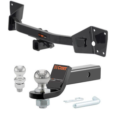 2020-2025 Cadillac XT6 All CURT Class 3 Trailer Hitch, 2" Receiver + 2" Ball + 1-7/8" Ball Kit