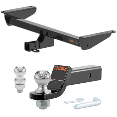 2021-2025 Volkswagen Atlas All CURT Class 3 Trailer Hitch, 2" Receiver + 2" Ball + 1-7/8" Ball Kit