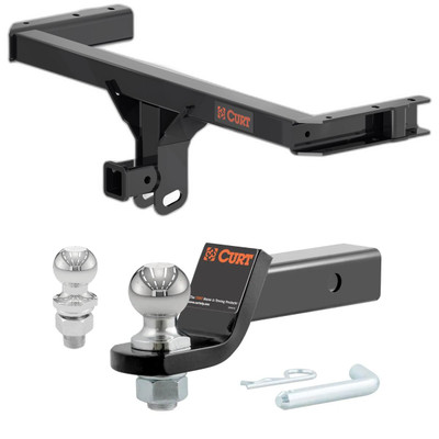2015-2025 Porsche Macan Excluding S CURT Class 3 Trailer Hitch, 2" Receiver + 2" Ball + 1-7/8" Ball Kit