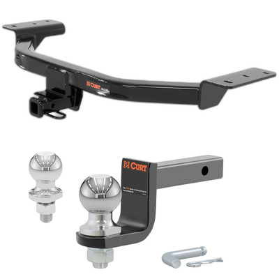 2013-2018 Ford C-Max All Class 2 Trailer Hitch, 1-1/4" Receiver + 2" Ball + 1-7/8" Ball Kit