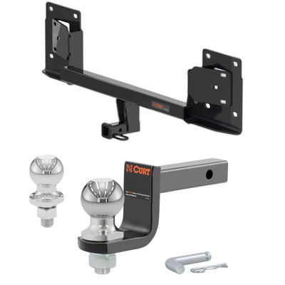 2017-2023 Tesla 3 All Class 1 Trailer Hitch, 1-1/4" Receiver + 2" Ball + 1-7/8" Ball Kit