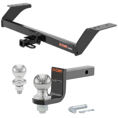 2013-2016 Lincoln MKZ All Class 2 Trailer Hitch, 1-1/4" Receiver + 2" Ball + 1-7/8" Ball Kit