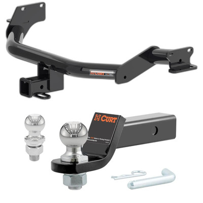 2020-2025 Kia Telluride All CURT Class 3 Trailer Hitch, 2" Receiver + 2" Ball + 1-7/8" Ball Kit