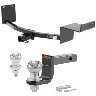 2006-2011 Kia Rio All Class 1 Trailer Hitch, 1-1/4" Receiver + 2" Ball + 1-7/8" Ball Kit