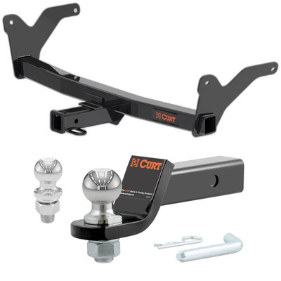2024-2025 Lexus TX350 All CURT Class 3 Trailer Hitch, 2" Receiver + 2" Ball + 1-7/8" Ball Kit