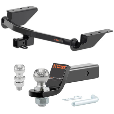 2013-2018 Toyota RAV4 All CURT Class 3 Trailer Hitch, 2" Receiver + 2" Ball + 1-7/8" Ball Kit