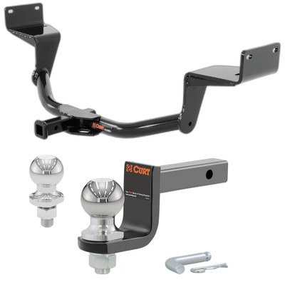 2015 Ford Mustang Convertible, excluding Shelby Class 1 Trailer Hitch, 1-1/4" Receiver + 2" Ball + 1-7/8" Ball Kit