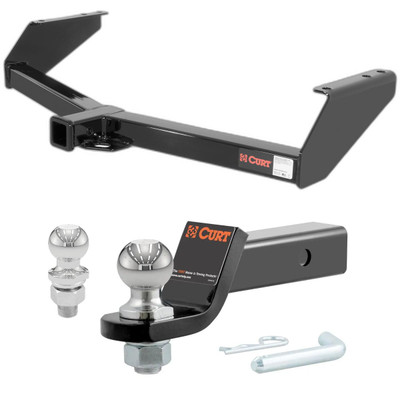 1999-2003 Dodge Ram 3500 Van Without Factory Step Bumper CURT Class 3 Trailer Hitch, 2" Receiver + 2" Ball + 1-7/8" Ball Kit