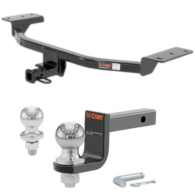 2017-2018 Ford Focus SEL Class 1 Trailer Hitch, 1-1/4" Receiver + 2" Ball + 1-7/8" Ball Kit