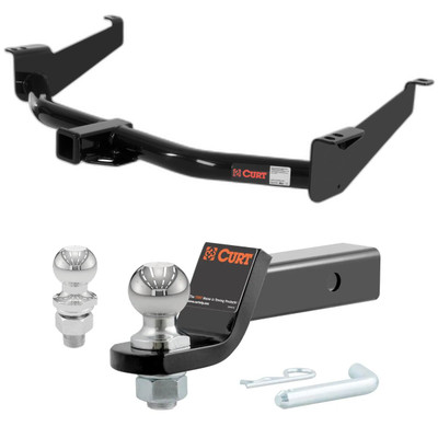 2011-2015 Nissan TITAN SL CURT Class 3 Trailer Hitch, 2" Receiver + 2" Ball + 1-7/8" Ball Kit