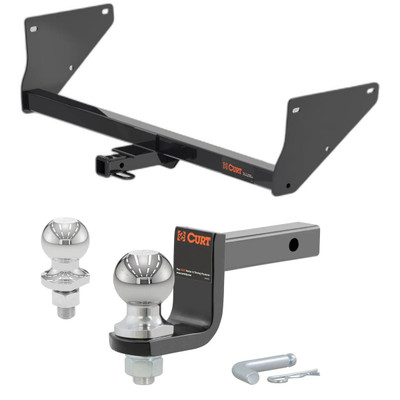 2019-2025 Toyota RAV4 All Class 2 Trailer Hitch, 1-1/4" Receiver + 2" Ball + 1-7/8" Ball Kit
