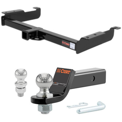 1996-2014 Chevrolet Express 1500 All CURT Class 3 Trailer Hitch, 2" Receiver + 2" Ball + 1-7/8" Ball Kit