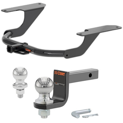 2015-2020 Acura TLX All Class 1 Trailer Hitch, 1-1/4" Receiver + 2" Ball + 1-7/8" Ball Kit