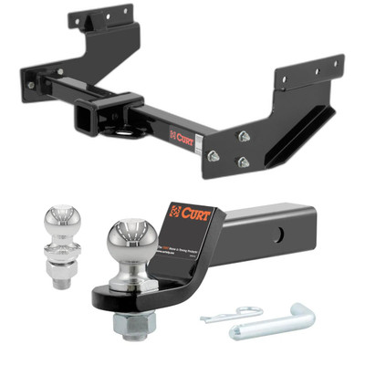 1997 Volkswagen EuroVan All CURT Class 3 Trailer Hitch, 2" Receiver + 2" Ball + 1-7/8" Ball Kit