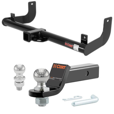 2009-2014 Ford F-150 Excluding factory receiver CURT Class 3 Trailer Hitch, 2" Receiver + 2" Ball + 1-7/8" Ball Kit