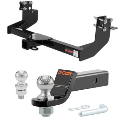 2003-2006 Dodge Sprinter 2500 158 In. Wheel Base with Dual or Single Rear Wheels CURT Class 3 Trailer Hitch, 2" Receiver + 2" Ball + 1-7/8" Ball Kit