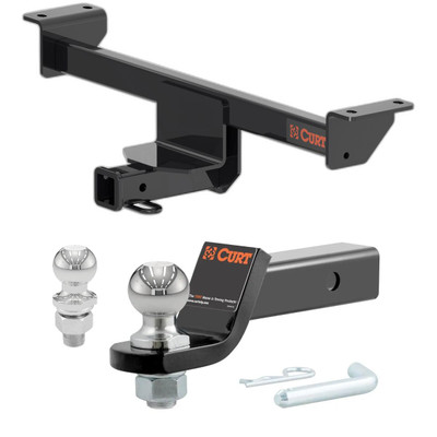 2019-2025 INFINITI QX50 All CURT Class 3 Trailer Hitch, 2" Receiver + 2" Ball + 1-7/8" Ball Kit