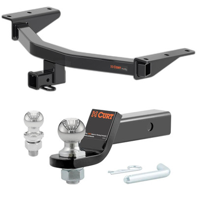 2019-2025 Honda Passport All CURT Class 3 Trailer Hitch, 2" Receiver + 2" Ball + 1-7/8" Ball Kit