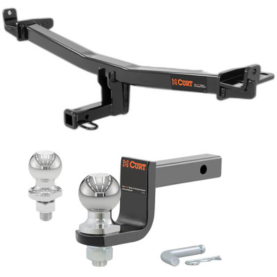 2015-2018 Audi Q3 All Class 2 Trailer Hitch, 1-1/4" Receiver + 2" Ball + 1-7/8" Ball Kit