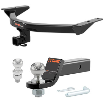 2016-2022 Honda Pilot All CURT Class 3 Trailer Hitch, 2" Receiver + 2" Ball + 1-7/8" Ball Kit