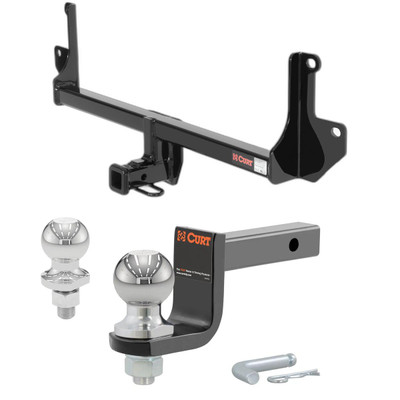 2008-2011 BMW 135i All Class 1 Trailer Hitch, 1-1/4" Receiver + 2" Ball + 1-7/8" Ball Kit