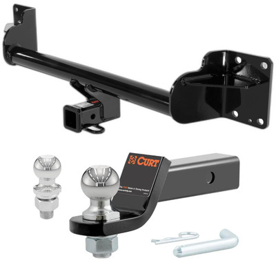 2008-2013 BMW X6 All CURT Class 3 Trailer Hitch, 2" Receiver + 2" Ball + 1-7/8" Ball Kit
