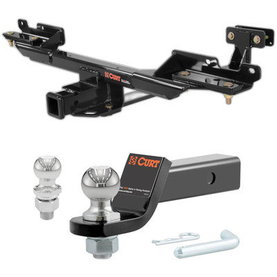 2014-2016 Mercedes-Benz GL550 Excluding Active Curve System CURT Class 3 Hitch, 2" Receiver + 2" Ball + 1-7/8" Ball Kit