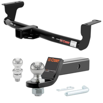2009-2014 Nissan Murano All CURT Class 3 Trailer Hitch, 2" Receiver + 2" Ball + 1-7/8" Ball Kit