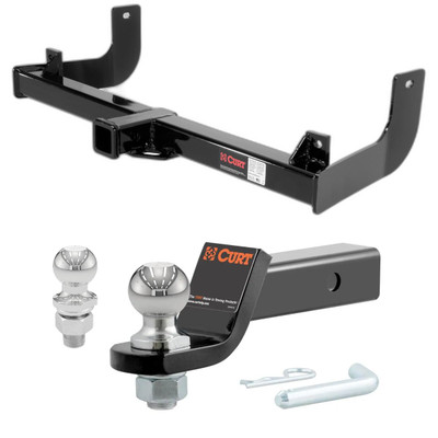 2009-2014 Ford F-150 Excluding factory receiver CURT Class 4 Trailer Hitch, 2" Receiver + 2" Ball + 1-7/8" Ball Kit