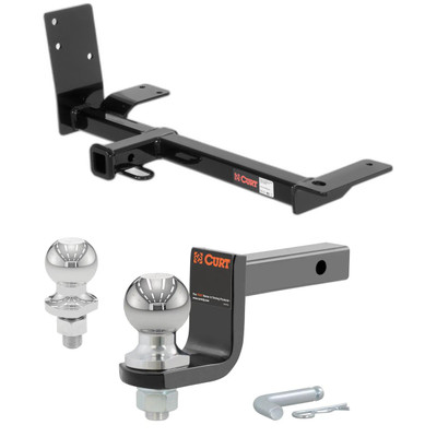 1999 Volkswagen Golf 8th Digit of VIN = J Class 1 Trailer Hitch, 1-1/4" Receiver + 2" Ball + 1-7/8" Ball Kit
