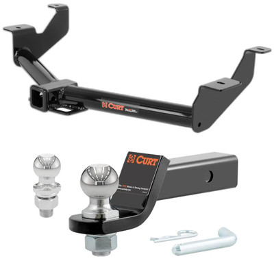 2014-2023 Ford Transit Connect All CURT Class 3 Trailer Hitch, 2" Receiver + 2" Ball + 1-7/8" Ball Kit