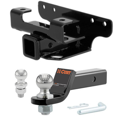 2002 Dodge Ram 1500 Built Before November 2002 CURT Class 3 Trailer Hitch, 2" Receiver + 2" Ball + 1-7/8" Ball Kit