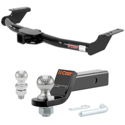 2007-2014 Toyota FJ Cruiser All CURT Class 3 Trailer Hitch, 2" Receiver + 2" Ball + 1-7/8" Ball Kit