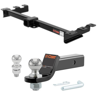 1999-2006 Chevrolet Silverado 1500 With Roll Pan Bumper CURT Class 3 Trailer Hitch, 2" Receiver + 2" Ball + 1-7/8" Ball Kit
