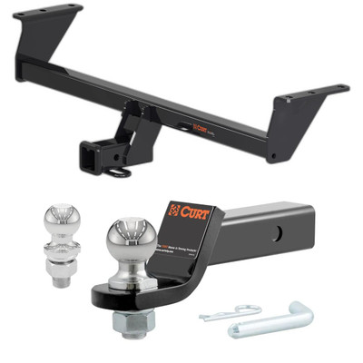 2017-2022 Nissan Rogue Sport All CURT Class 3 Trailer Hitch, 2" Receiver + 2" Ball + 1-7/8" Ball Kit