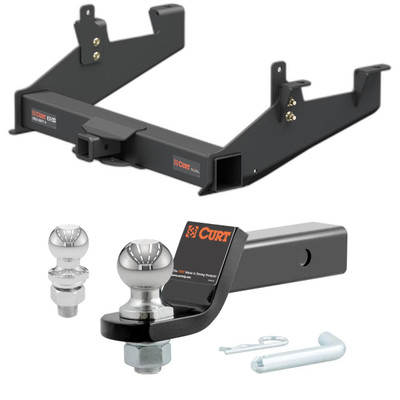 2020-2025 GMC Sierra 3500 HD Excluding factory receiver or cab & chassis Xtra Duty CURT Class 5 Trailer Hitch, 2" Receiver + 2" Ball + 1-7/8" Ball Kit