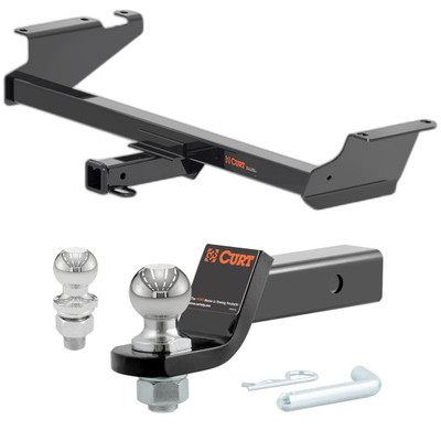 2008-2020 Dodge Grand Caravan All CURT Class 3 Hitch, 2" Receiver + 2" Ball + 1-7/8" Ball Kit